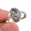 Natural Black Rutile Gemstone 925 Solid Sterling Silver Jewelry Ring Size 7 S2n24