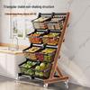Multi-Layer Rolling Storage Basket Cart