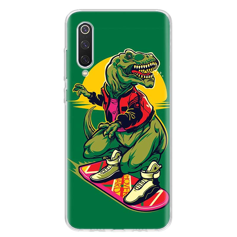 Dinosaur Skate Dude Play For Xiaomi Redmi Note 14 13 12 11 10 Pro Phone Case 12S 11S 11T 11E Plus 14Pro 13Pro 12Pro 11Pro Cover