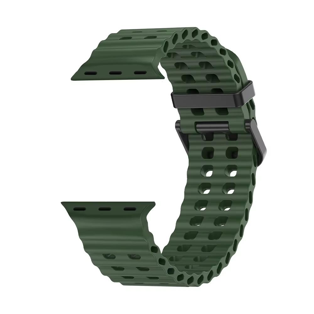 Ocean Strap for apple watch 10 Band 44mm 45mm 41mm 49mm 42mm 46mm silicone correa bracelet iWatch series 5 7 6 3 se 8 Ultra 2 9