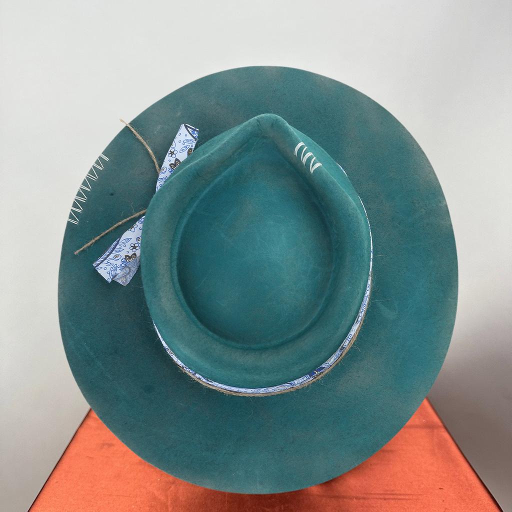 Wool Fedoras Panama Hat Exotic Distressed Homburg for Women Men Photo Props Western for Stage Live Show Headwear