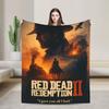 Red Dead Redemption 2  Одеяла Качество Мягкое Теплое  Постельные принадлежности Пледы Зима Девочки Мальчики Домашний декор Узор Покрывало