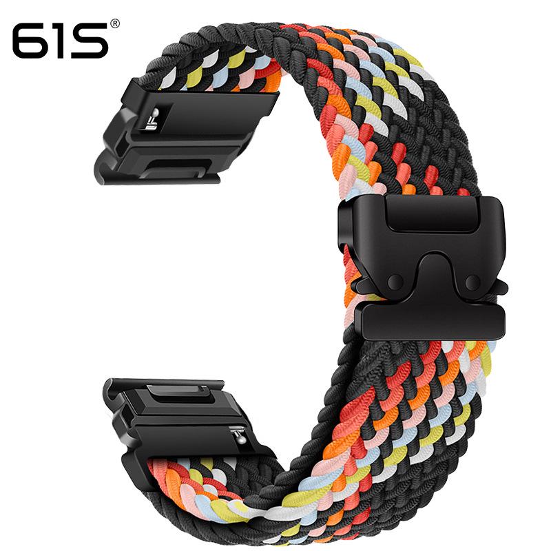 Эластичный ремешок из паракорда 61S для часов Garmin Fenix 8, 7X Pro, 955, 965