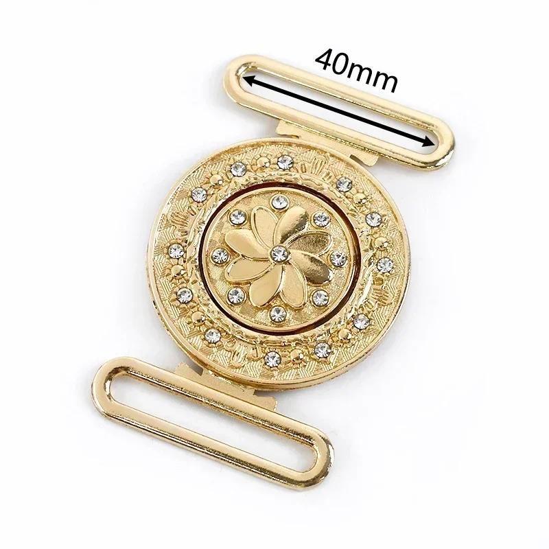 Meetee 1/2/4/5 шт. 30-60 мм Металлическая пряжка для ремня на талию Ленточная лента Регулируемая застежка Пальто Пуховик Ремни Декор Крючки Пряжки Аксессуары