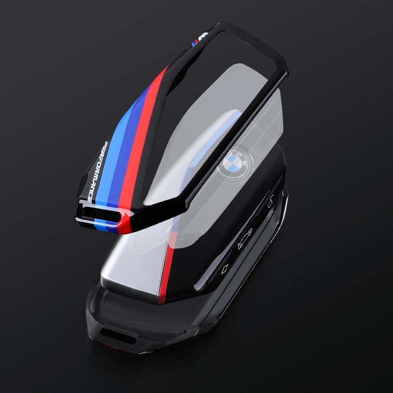 BBJW3 Capa/Estojo para Chave de Carro BMW 740i 760i Série 5 G60 X1 X2 X5 X6 X7 IX1 IX2 IX I5 I7 G05 2023 em ABS+TPU para Controle Remo