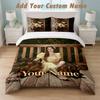 Bedding Set 1 Duvet Cover 2 Pillowcases Lana Del Rey Print Soft Bed Linen Bedroom Decor