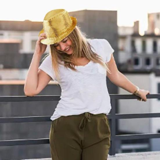 5 шт./компл. Диско-аксессуары 80-х 90-х для мужчин и женщин: шляпа с пайетками, ремень-портупея, перчатки, галстук-бабочка, галстук. Набор диско-костюма для карнавала, маскарада, Хэллоуина