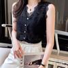Fashion Lace Sleeveless Vest for Women In Summer V-neck Suit with Small Camisole Underneath Top Camis & Tank Tops