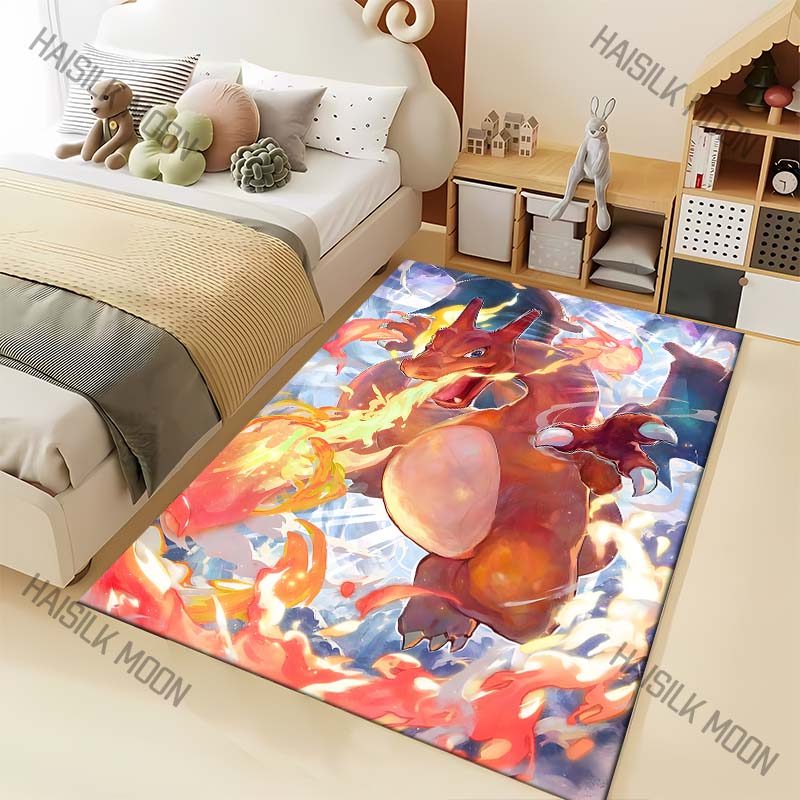 Best Seller! Pocket Monsters Charizard Carpets Bedroom Living Room Mats Kids Room Decor Carpet Crawl Mat Gift Rug Free Shipping