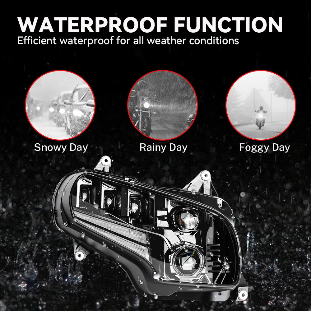 2 шт. 120 Вт мотоциклетные фары с ДХО для Honda GoldWing 1800 GL1800 2001-2017 фары в сборе