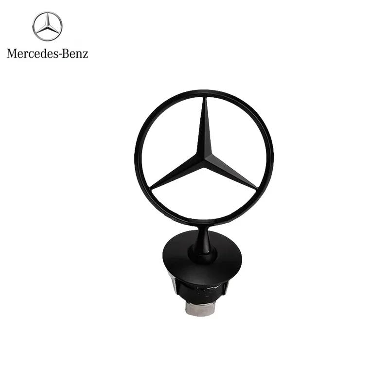 FXIK3 Mercedes Benz emblem Star Bonnet Car Hood Front Chrome Logo for Mercedes E S Class w204 w211 w205 W212 w203 w213 accessories