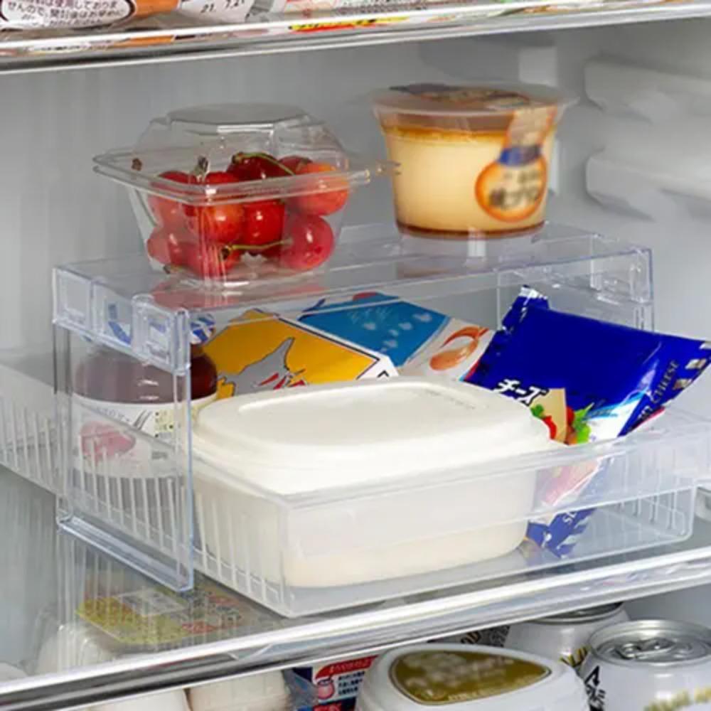 PP Многоярусный разделитель для холодильника Полка Экономия места Стойка для хранения Многофункциональная Кухонная приправа