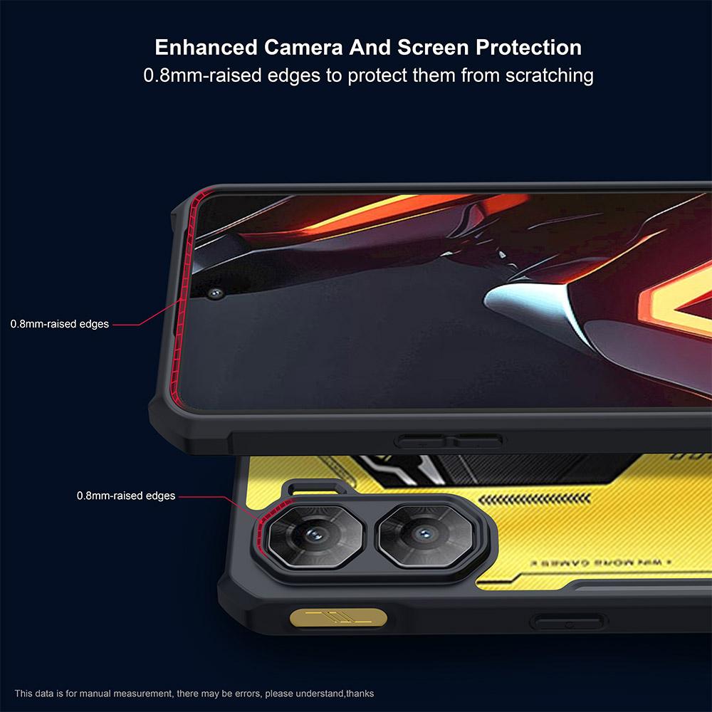 XUNDD Для ZTE nubia Neo 3 5G Чехол Противоударный ТПУ+Акрил Прозрачная Задняя Крышка Телефона