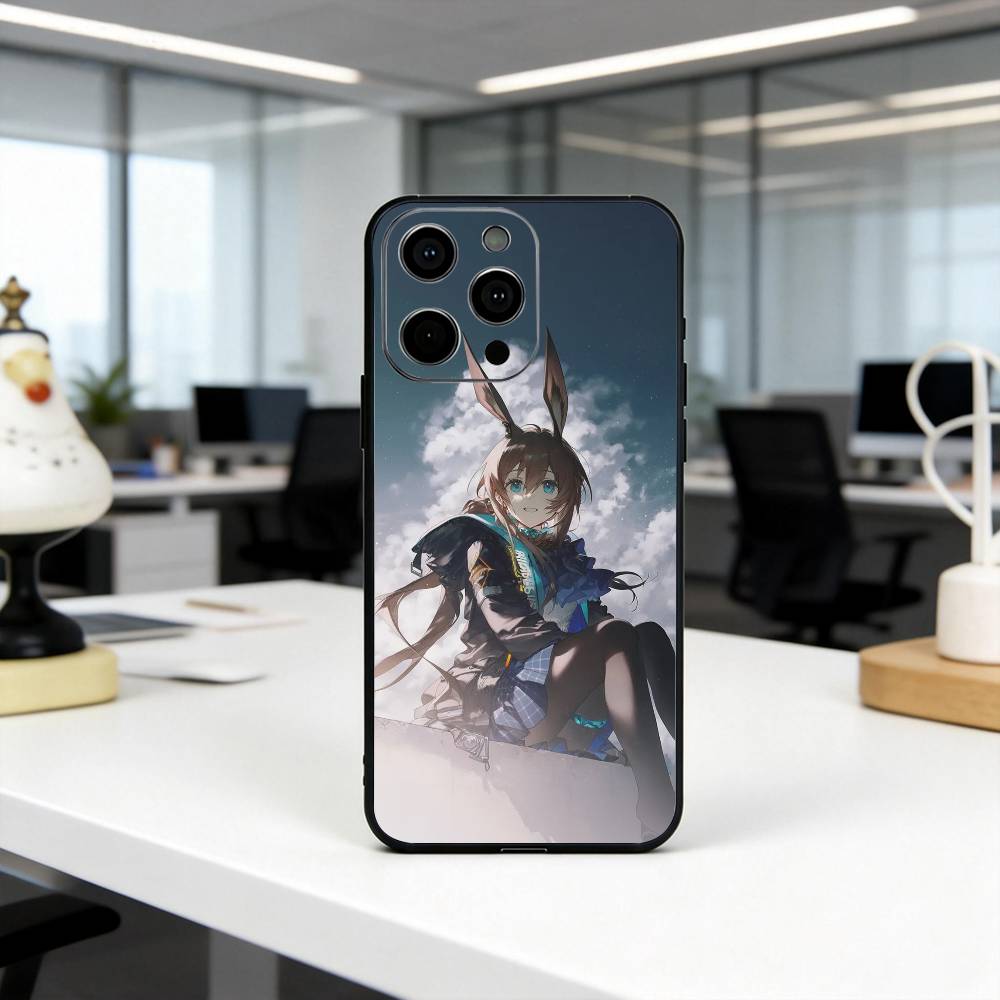 Чехол для телефона Game A-Ark-nights A-Amiya-es Силиконовый Мягкий Для IPhone 17 16 15 14 13 12 11 X XR Plus Pro Max Plus