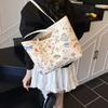 Large-capacity Bag Women's Summer Versatile New Casual Shoulder Bag Graffiti Class Commuter Tote Bag