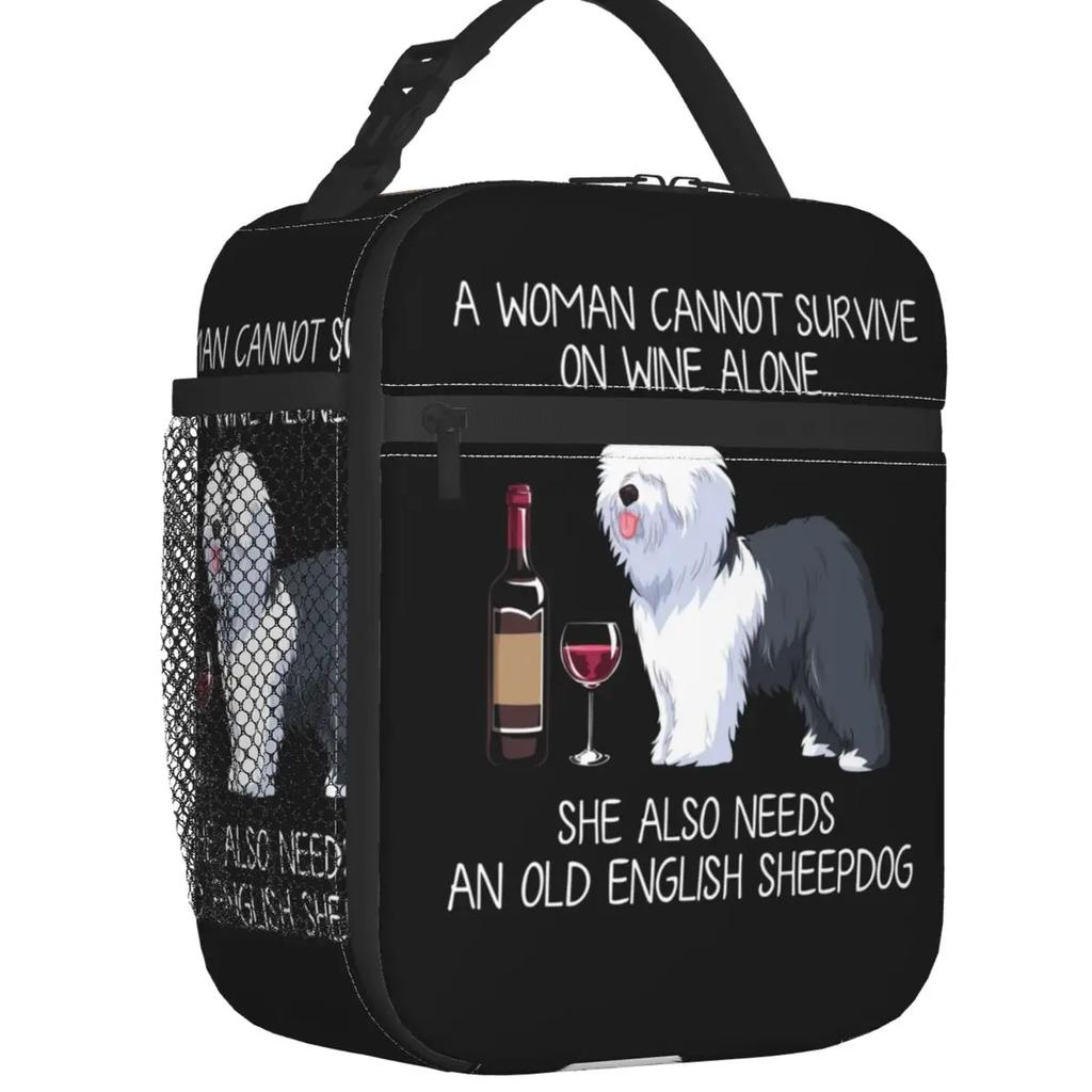 Термоизолированные сумки для обеда Bichon Frise And Wine Funny Dog, портативная сумка для ланча Pet Puppy Lover, для хранения еды в школе