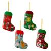 Elegant European American Style Christmas Socks Decorative Metal Gift Boxes For Seasonal Cheer