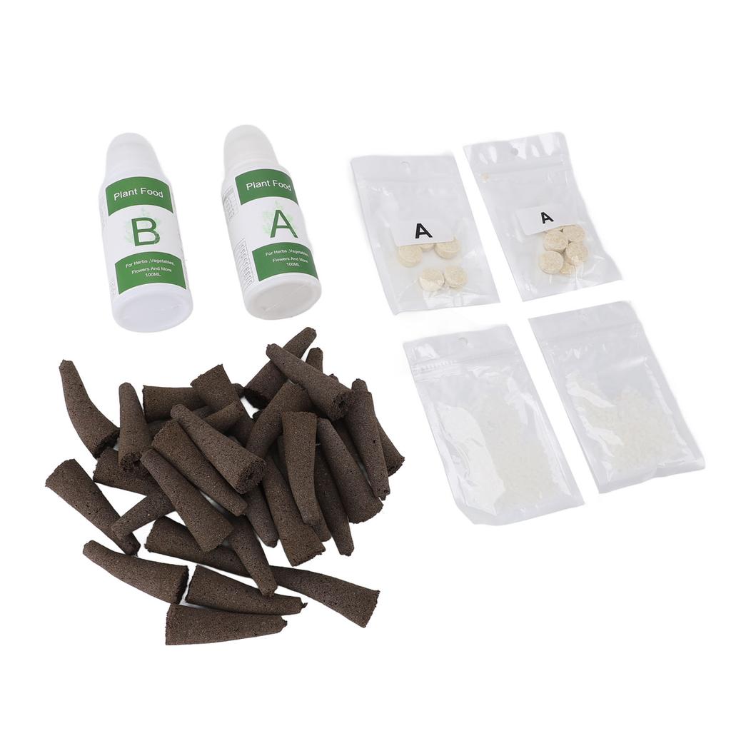 Комплект для выращивания растений в гидропонной системе, набор для выращивания всего, что угодно, с 50 губками для выращивания, гидропоника