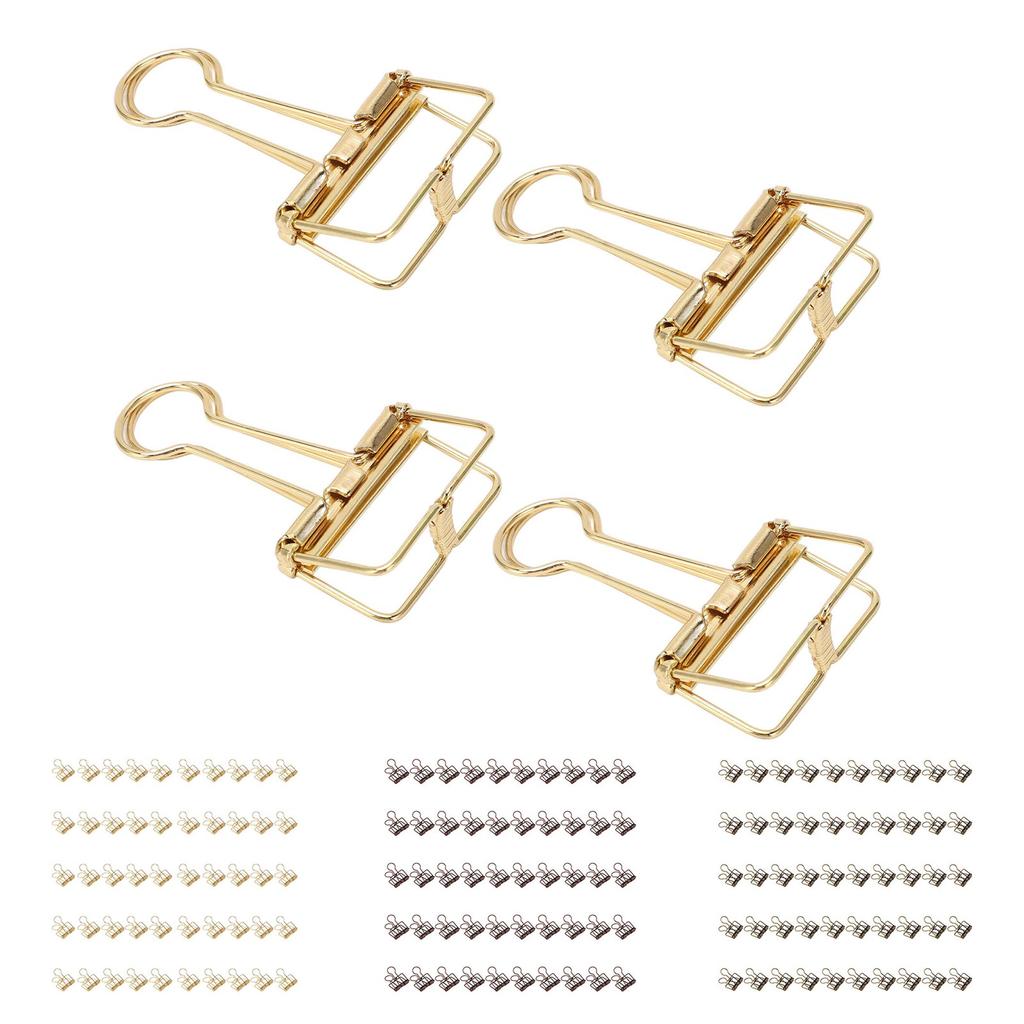 50 шт. зажимов 32 мм металлические с сильной силой зажима полые бумажные скрепки для офиса школы дома