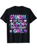 Мужская ретро-футболка K-Pop - Корейская музыкальная футболка с графикой "Бабушка K-Pop", Короткий рукав
