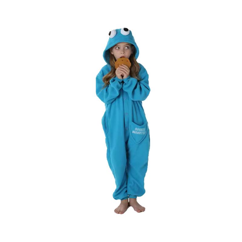 Kids' Character Union Suit Kigurumi Cute Animal Hooded One Piece Fleece Pajama Party Outfit