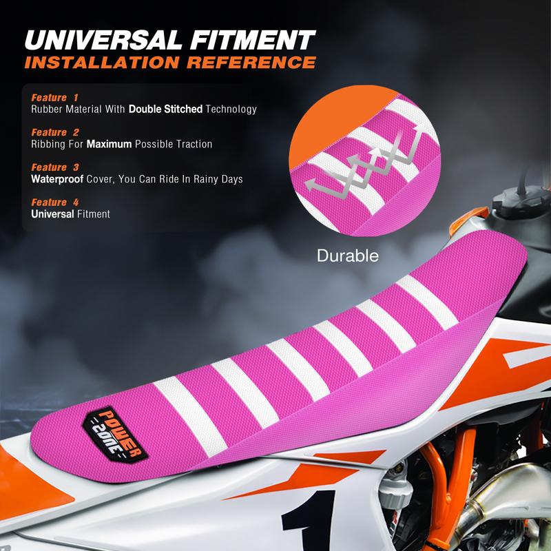 MCHMFG Colorful Seat Cover in Waterproof Rubber Set Protection Antislip Upset Universal Fit For SXF EXC KXF CRF YZF WR TC TE
