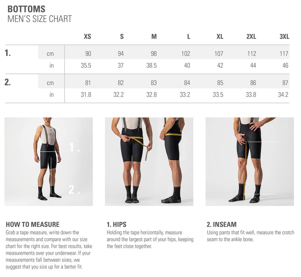 CASTELLI Men's Endurance 3 Bib Shorts for Road/Gravel Cycling, Black, Large