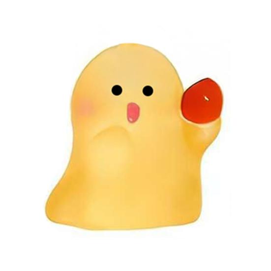 1/6/24/36Pcs Halloween Ghost Figurine Glow-in-the-dark Mini Cartoon Ghost Statue Luminous Miniature Ghost Ornament Desktop Decoration