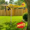 3D Cub Wind Spinner Plane Piper Уличный указатель направления ветра на крыше J3 Металлический флюгер для самолета Флюгер для садового декора