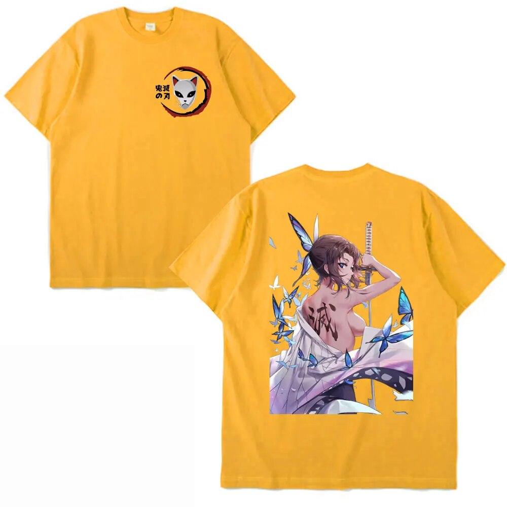 Japanese Anime Demon Slayer T-Shirts Kimetsu No Yaiba Printed T Shirt Unisex Women Clothing Fashion Oversized Short Sleeve T Shirt