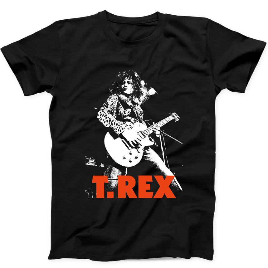 T.Rex Рок-группа Марк Болан Музыка Trex Бестселлер Подарочная футболка Черная футболка 54