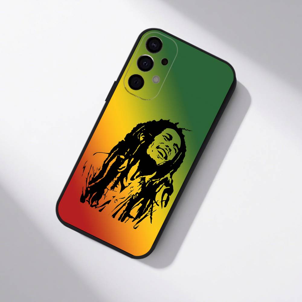 Чехол для телефона Samsung Bob Marley Rasta Lion S25, S24, S21, S22, S23, S30, Ultra, S20, Plus, Fe, Lite, 5G Черный