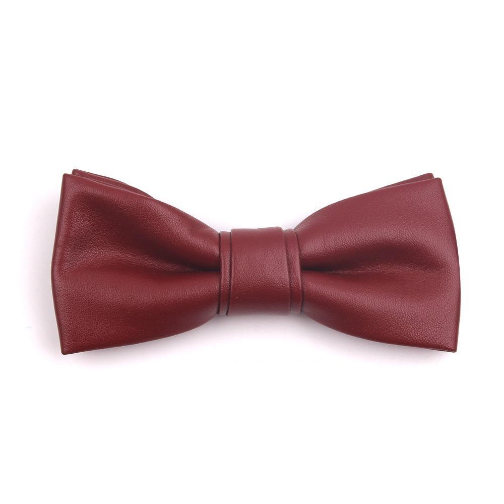 Мягкий галстук-бабочка из ПУ-кожи Регулируемый ретро-галстук Классический мужской галстук Рубашка