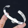 Pear Natural Psilomelane Dendrite 925 Silver Elegant Sister Ethnic Boho Bangle