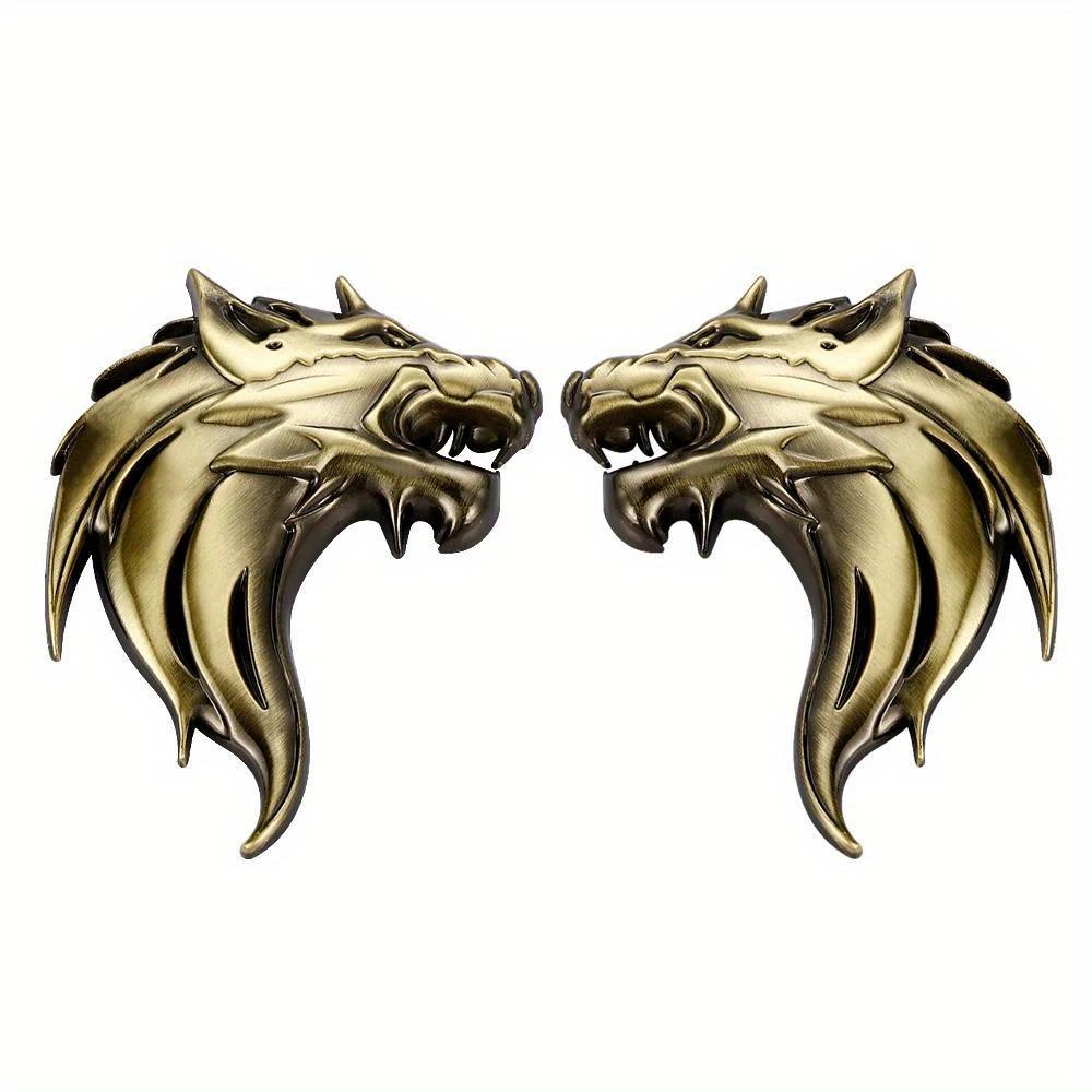 Голова Волка Росомахи 3D Металл Авто Мотоцикл Логотип Эмблема Наклейка DIY Новый Пистолет Серебро Бронза 3 Цвета Автостайлинг
