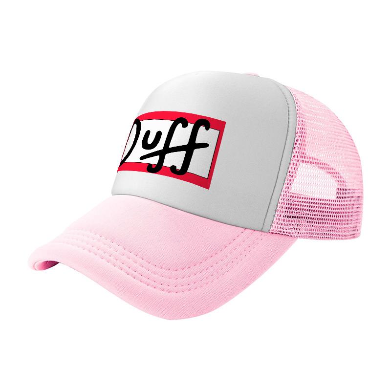 Сетчатая кепка-тракер с логотипом Duff Beer, дышащей задней панелью и классическим дизайном Snapback для повседневной носки
