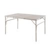 Серый складной алюминиевый стол 123x83x66см [Для улицы/Отдыха/Письменный] 120x80, (37см), 3FD25-12080(ВГЙ)