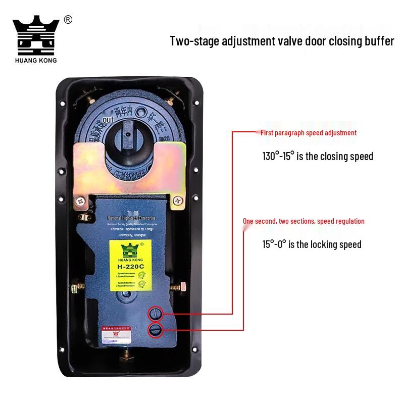 HUANGKONG H-220C Universal Floor Spring for Glass Doors