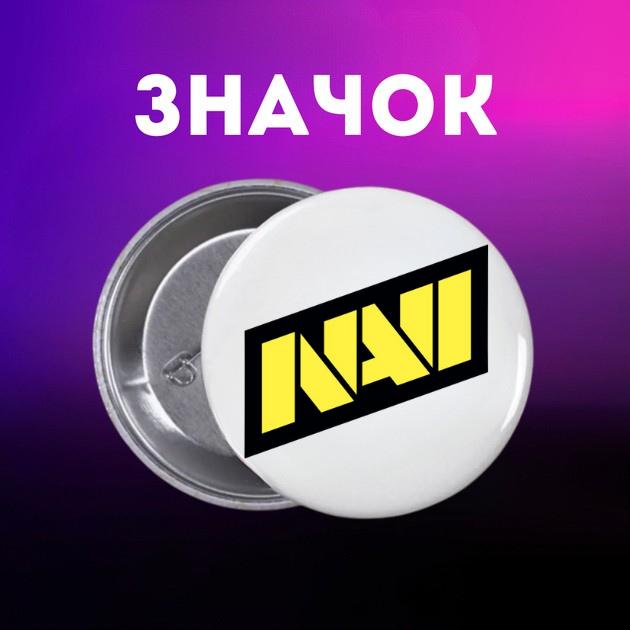 Значек Нави NAVI Natus Vincere Counter-Strike на булавке на рюкзак 44 мм 1 шт