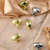 Italian Oval Wardrobe Door Handle Brass Cabinet Drawer Gold Silver French Dove Egg Pure Copper Small Handle