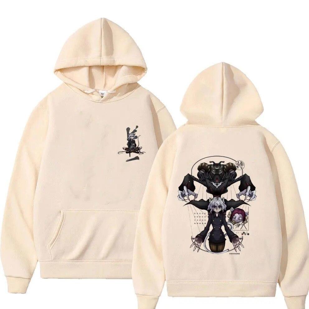 Толстовка с принтом Anime Hunter X Hunter Neferpitou, унисекс, флисовые хлопковые толстовки унисекс, унисексга, большие толстовки, фирменная одежда унисекс