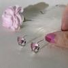 Earrings Niche Design Sense High-end Pink Love Earrings for The Summer New Trend