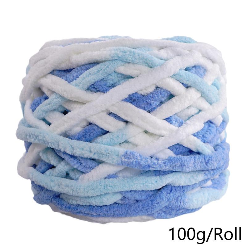 100 г/рулон цветной супер мягкий шарф для ручного вязания своими руками пряжа из смеси полиэстера и хлопка шерстяная пряжа
