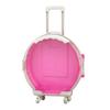 Children Toy Organizer Multifunctional Mini Round Suitcase Shape Cosmetics Storage Box with Wheel