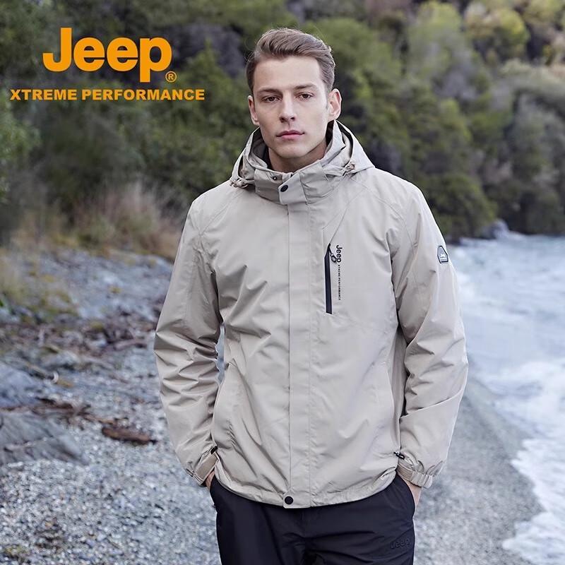 Jeep Мужская всесезонная куртка 3-в-1 с флисовой подкладкой 2024