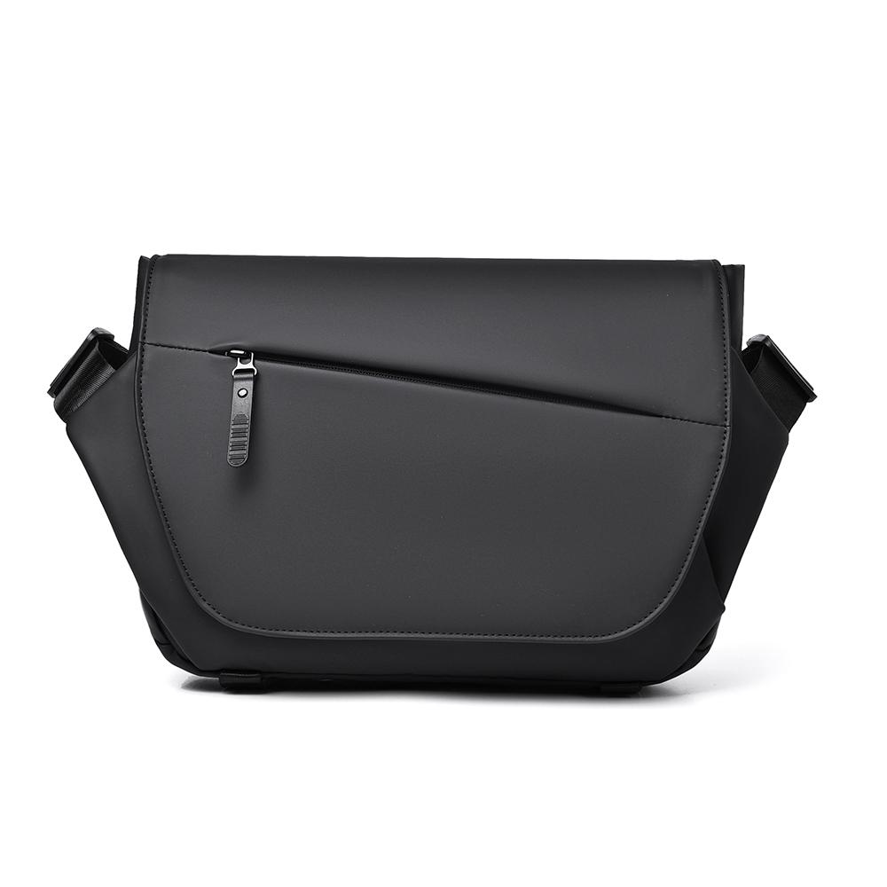 Однотонная мужская плечевая сумка большой вместимости, спортивная сумка через плечо для улицы