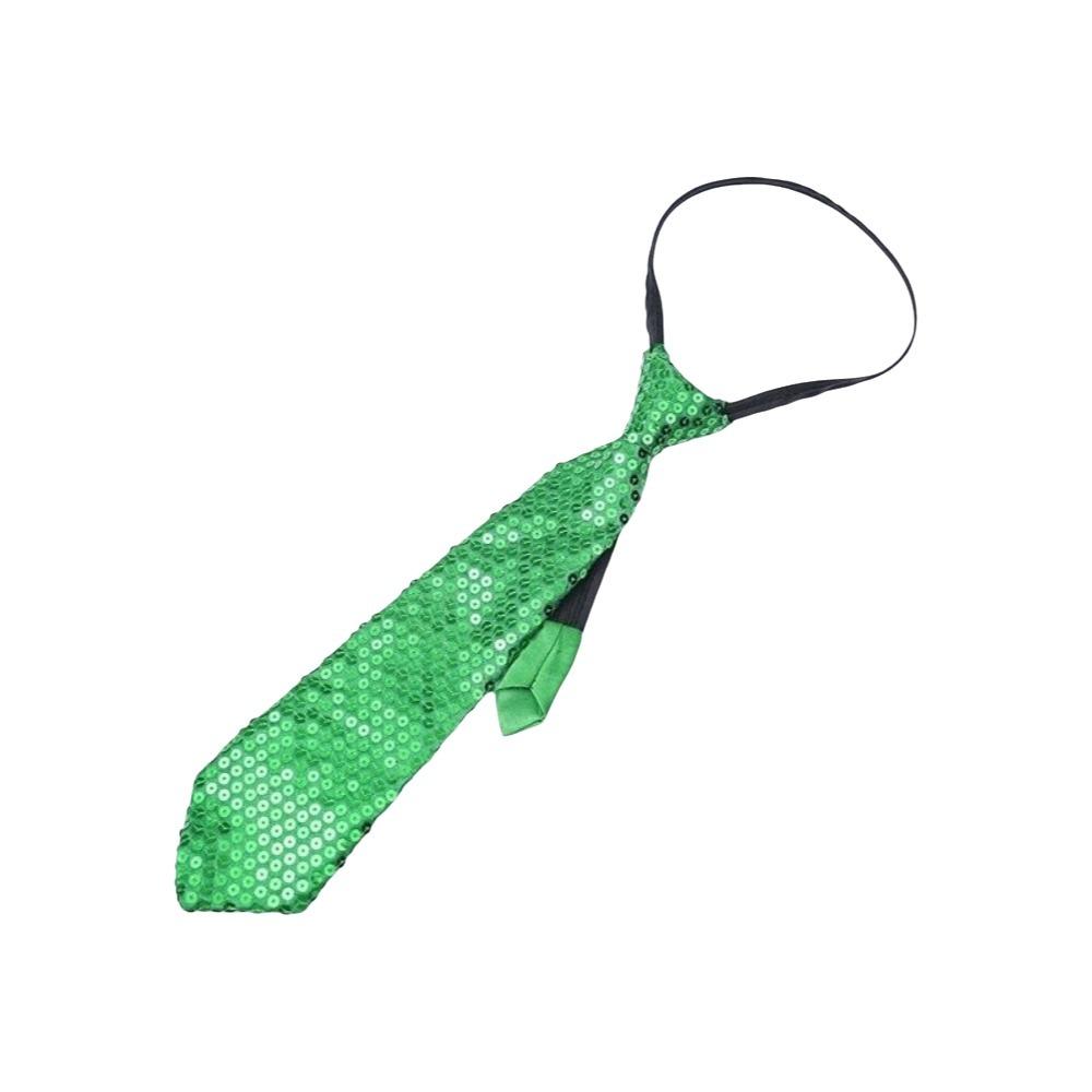 Solid Color Pre-Tied Neck Wear Korean Style Women Neckties Casual Sequins Ties Party Accessories