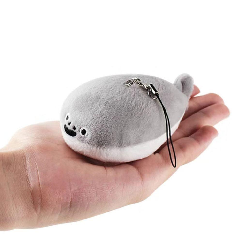 Soft Squeeze Plush Fish Pendant Plush Stuffed Chirping Keyring Squeak Sacabambaspis Keychain Kids
