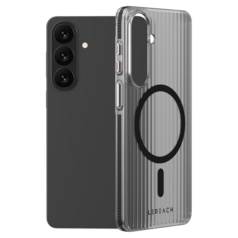 LEREACH TOC Series for Samsung Galaxy S26+ Magnetic Case Flowing Grid PC Phone Cover