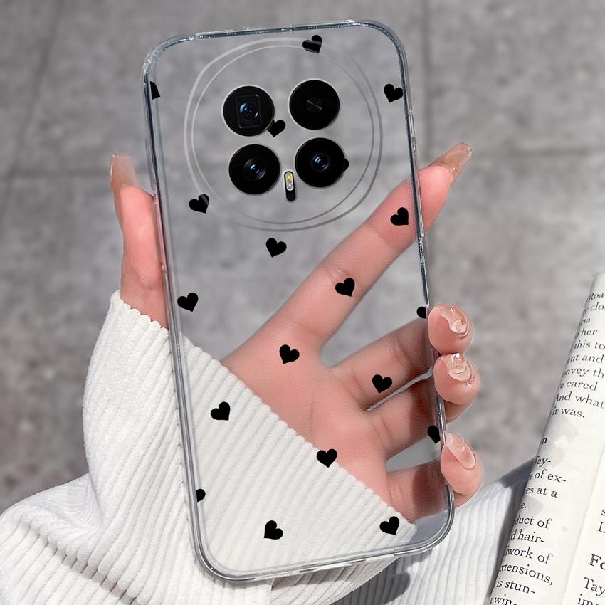 Для Huawei Honor Magic8 7 6 5 Pro Nova 12 Ultra 12i Чехол для телефона Красивый цветочный узор Прозрачный силиконовый Полностью защитный чехол Для корпуса Huawei